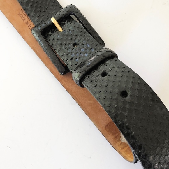 W. Kleinberg Python Belt with Covered Buckle_Size M - Picture 9 of 9